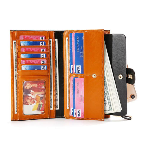 Multi-card Position Handbag Card Pocket Long Ladies Wallets-BS00194-Veeddydropshipping