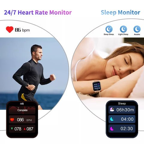 Smartwatch Waterproof Sport Watch Custom Dials  Men -JW00841-Veeddydropshipping