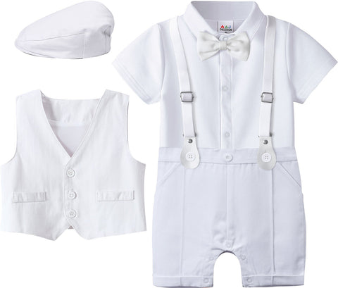 Baby Boys Wedding Outfit Infant Baptism Gentleman Set Birthday-TB00281-Veeddydropshipping