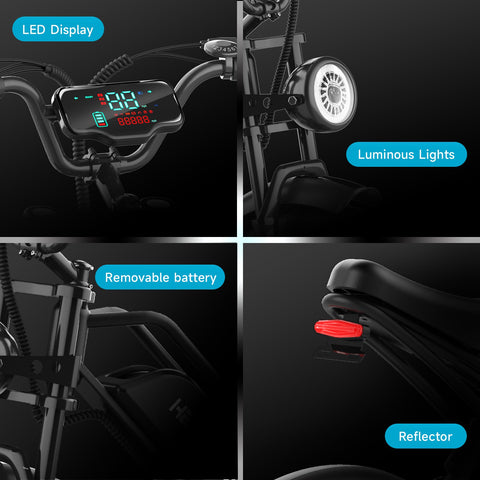 HR-G50 Brushless Motor Electric Bicycle 750W 48V 15Ah 20 Inch E-Bike -OS00938-Veeddydropshipping