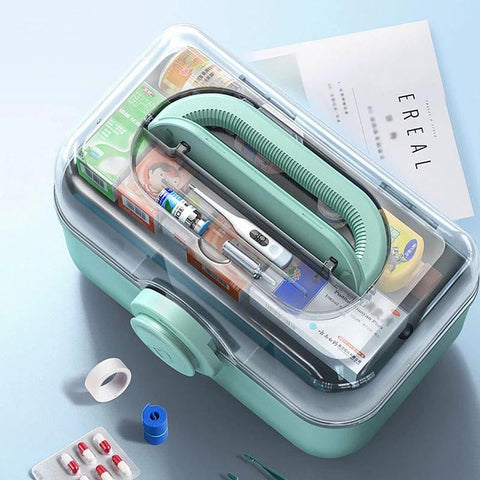 Large Capacity Family Medicine Organizer Box-HA00800-Veeddydropshipping