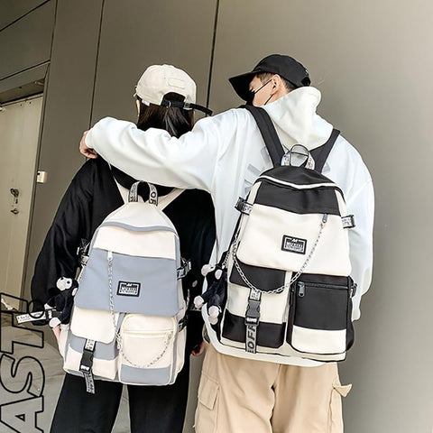 Style High School Student Backpack Large Capacity Boy and-BS00310-Veeddydropshipping