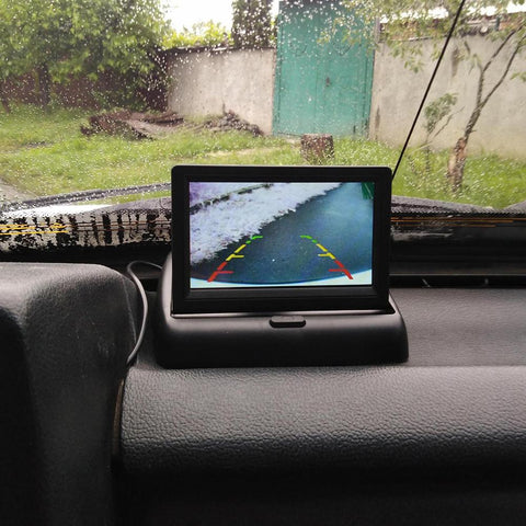 Foldable Parking Monitor 4.3 Inch TFT LCD Screen HD Car Reversing-AM00682-Veeddydropshipping