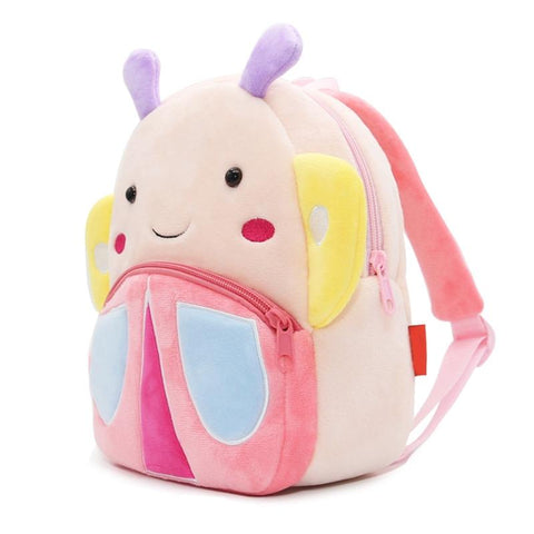 Kids Cute Butterfly Plush Backpack Kindergarten Boys Girls-TB00007-Veeddydropshipping