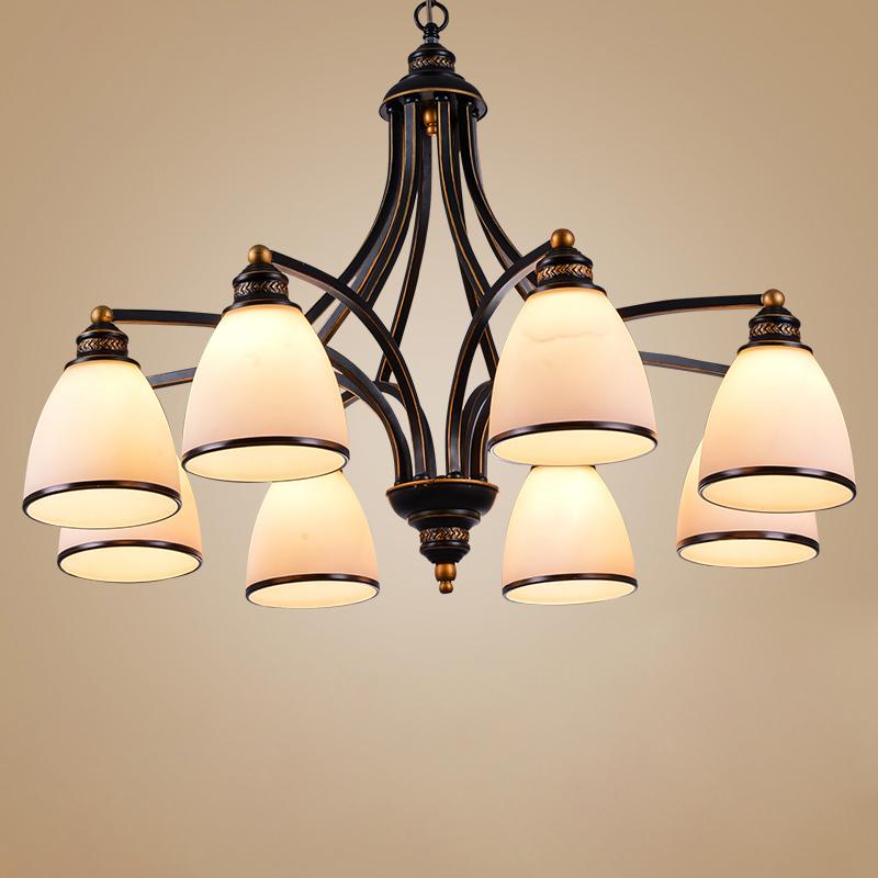 Chandelier Glass Shades Metal Lamp-TI00410-Veeddydropshipping