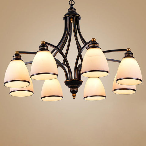 Chandelier Glass Shades Metal Lamp-TI00410-Veeddydropshipping