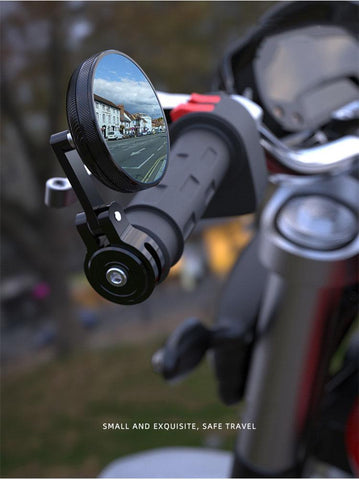 Rearview Mirror Retro Round Blue Anti-Glare Side Mirror For-AM01043-Veeddydropshipping
