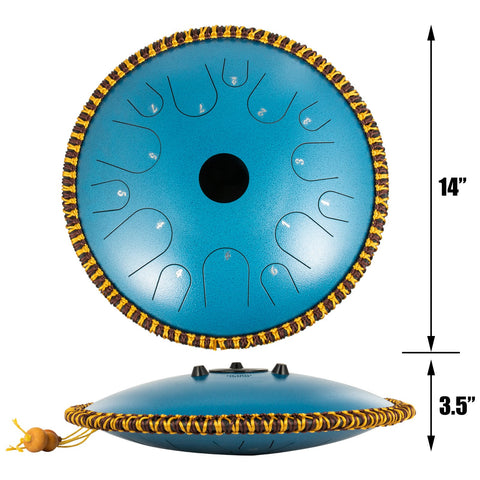 Tone Steel Tongue Drum In C Minor Hand Pan Drum  With Travel Bag -CO00011-Veeddydropshipping