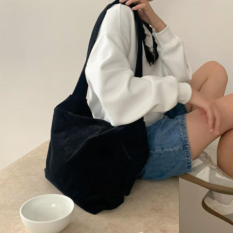 Fashion Solid Color Shoulder Bag with Side Pocket Girl Autumn-BS00416-Veeddydropshipping