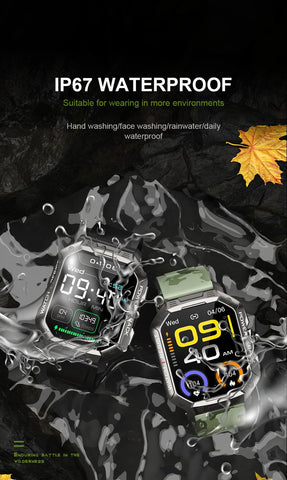 Smart Watch Men Military For Android Mi Ios Blood Waterproof -JW01072-Veeddydropshipping