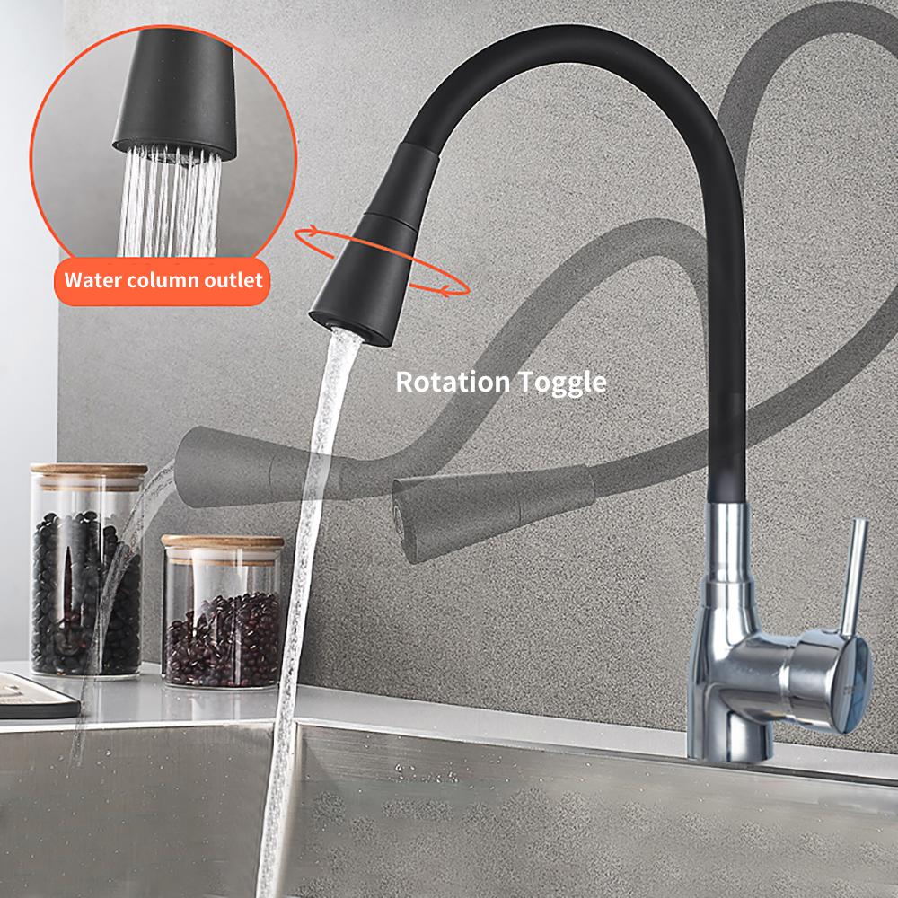 Stainless Kitchen Faucet Random Rotation Sink-TI00632-Veeddydropshipping