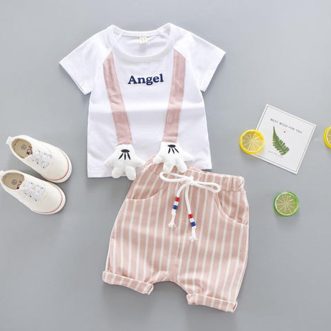 Baby Boy Summer Clothes T-Shirt+Shorts Cute Children Clothing-Veeddydropshipping-7