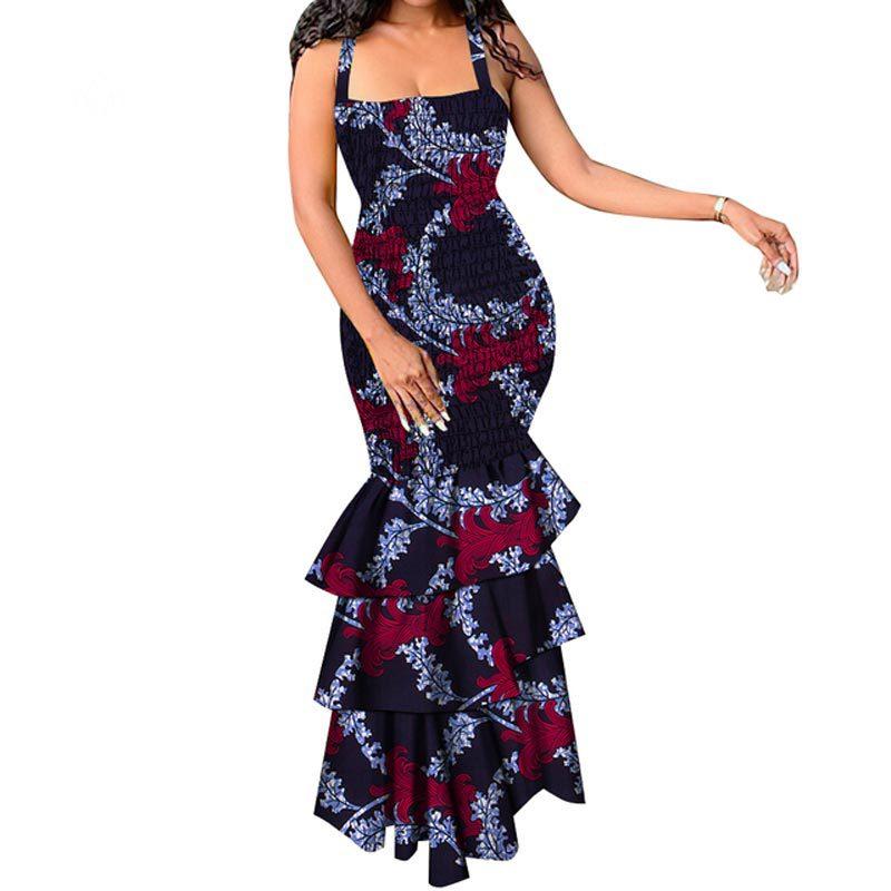 Plus Size Ladies Sleevess Evening Dresses-WF01515-Veeddydropshipping