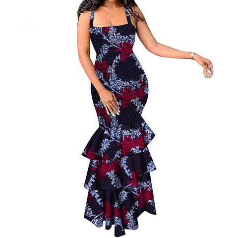 Plus Size Ladies Sleevess Evening Dresses-WF01515-Veeddydropshipping