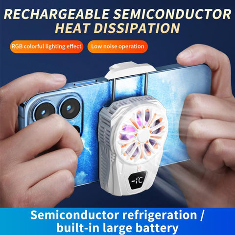 Portable Mobile Phone Radiator Phone Cooling Fan SL02 For PUGB Phone Cooler RGB Cooling-PA00675-Veeddydropshipping