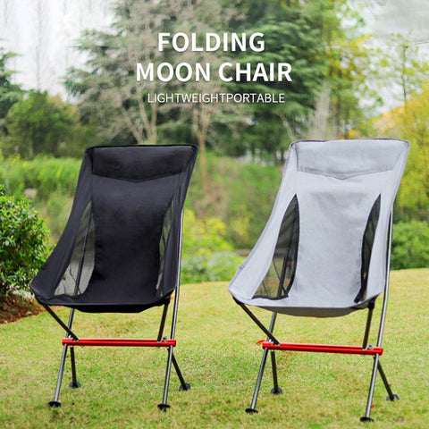 Portable Camping Chair Folding Outdoor Moon Chair-HA01674-Veeddydropshipping