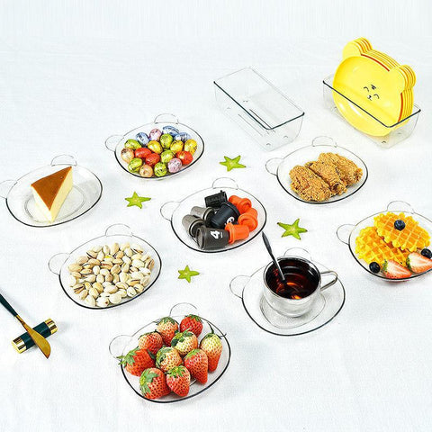 Bear Snack Plate Spit Bone Dish Creative Tableware-HA01327-Veeddydropshipping