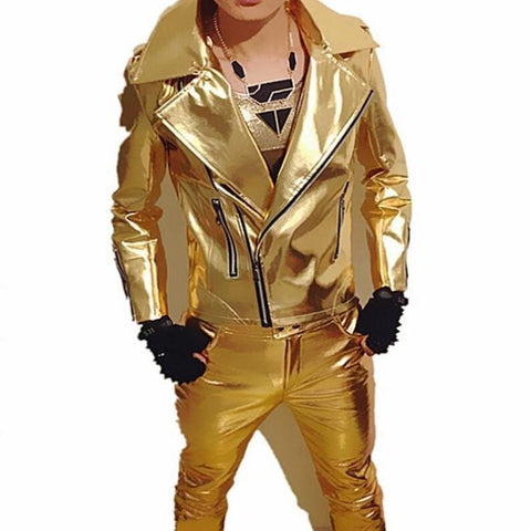 Jackets PU Leather Motorcycle Jackets Male Cosplay Jacket-MF01352-Veeddydropshipping