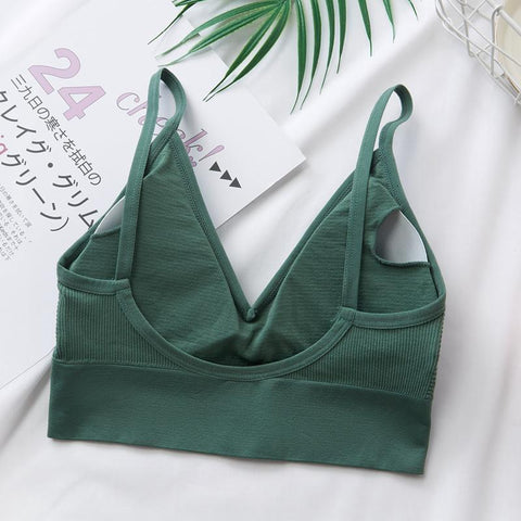 2023 Sports Bra Cropped Top Ladies Sports Bra Back Bra Quick Dry Padded Shockproof-OS00849-Veeddydropshipping