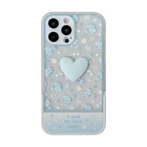 Girls Cute 3D Love Heart Kickstand Phone Case For iPhone 11 13 12 Pro Max XR 8 7-PA00121-Veeddydropshipping