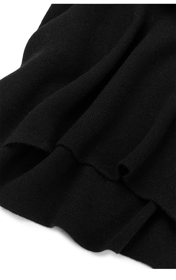 Cashmere skirt ladies high waist stretch skirt-WF00401-Veeddydropshipping