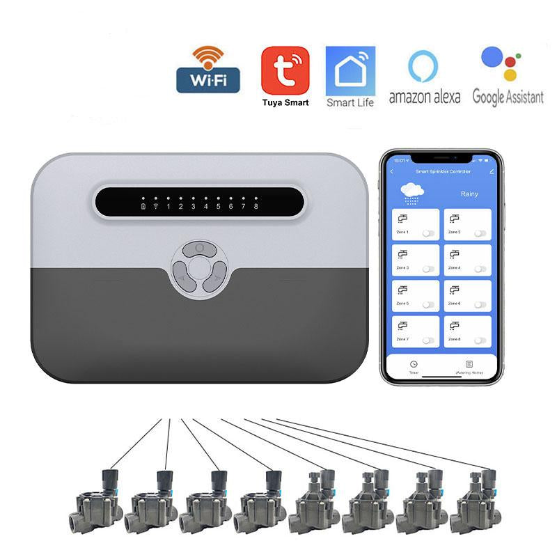 WiFi Smart Sprinkler Controller 8 Zone Garden Watering Timer Smart Watering-TI01033-Veeddydropshipping