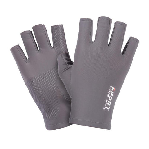 Ice Silk Half-finger Cycling Gloves for Men and Women Outdoor Sports Fitness -OS00990-Veeddydropshipping