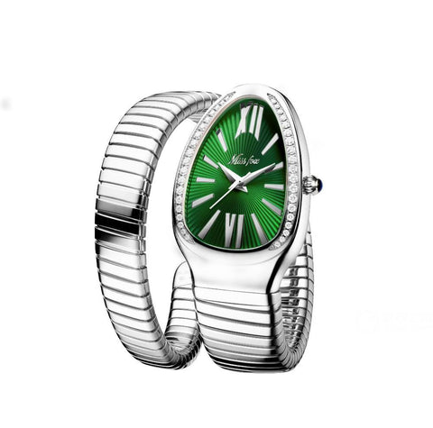 Watches Snake Shape Luxury Watch For Women Steel  Quartz -JW00880-Veeddydropshipping