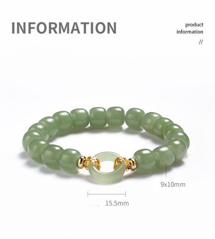 Natural Hetian Jade Bracelet Elegant RetroWomen Casual Jewelry-JW00895-Veeddydropshipping
