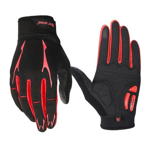 Breathable Cycling Gloves GEL Liquid Silicone Palm Non-slip Sports Full Finger Bicycle -OS01183-Veeddydropshipping