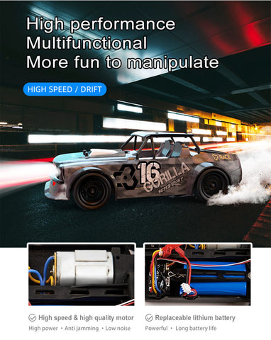SG 1604 1603 1601 1/16 30km/h 2.4G 4WD Drift Car LED Light Drift On-Road-TB01446-Veeddydropshipping