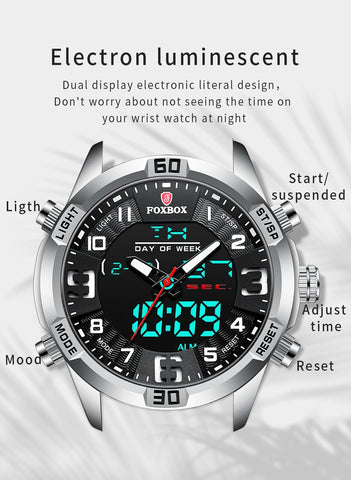 Sport Mens Watches Luxury Dual Display Quartz Watch-JW00763-Veeddydropshipping