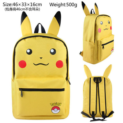 New Anime Pokemon Pikachu Nylon Backpack Squirtle Eevee-TB00088-Veeddydropshipping