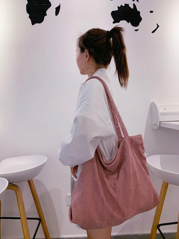 Today free Shipping Shopper Girls Handbag Zipper Reusable-BS00140-Veeddydropshipping