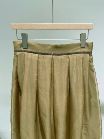 Women Casual Style Trim Asymmetric Organza Skirt-WF00385-Veeddydropshipping