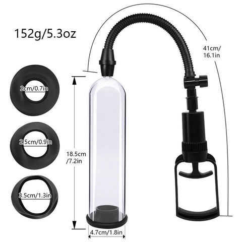 Male Penis Pump Manual Penis Enlarger Sex Toys For Man Vacuum Pump Male-BH01192-Veeddydropshipping