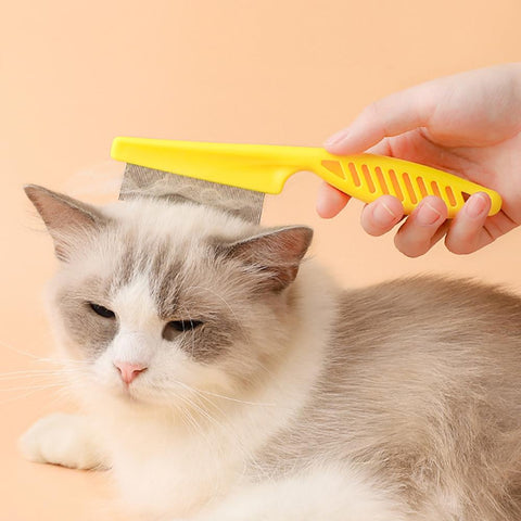 Pet Cat Comb Anti Lice Stainless Steel-HA01383-Veeddydropshipping