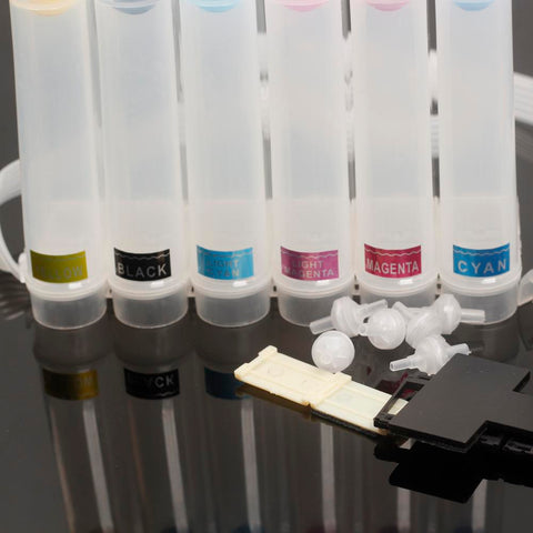 Epson L1800 DTF printer 6 color transparent ink cartridge A3 R1390 A4 R270 R330 290 -Veeddydropshipping
