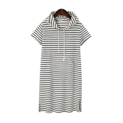 Women Summer Casual Striped Maternity Dresses Clothes Short Sleeve Knee-TB00578-Veeddydropshipping