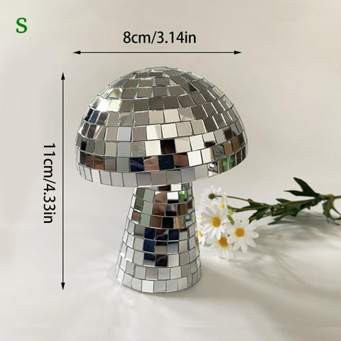Mirror Ball Decor Reflective Mushroom Shape Ball-HA00321-Veeddydropshipping
