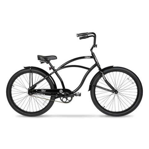 Beach Cruiser Bike, Black Provide a smooth and stylish riding experience-OS01239-Veeddydropshipping