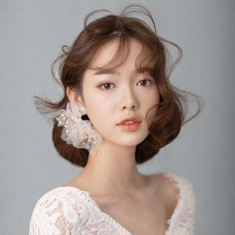 Beautiful Flower dreamy  headband Wedding hair accessories  -JW00492-Veeddydropshipping