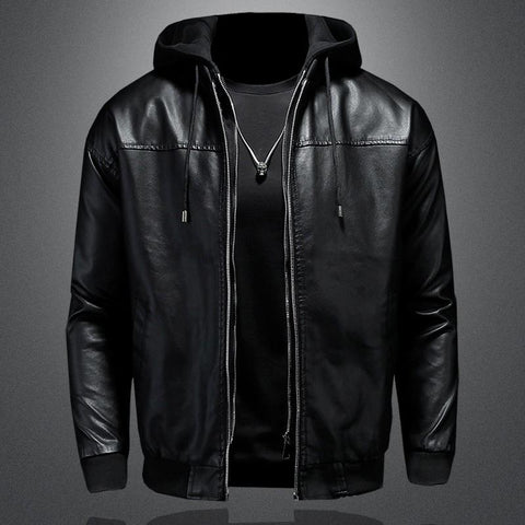 Casual Hooded Jacket Fashion Trend Motorcycle Clothing-MF01360-Veeddydropshipping