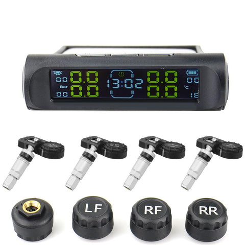 Solar TPMS Car Tire Wireless Pressure Sensor Monitoring System-AM00159-Veeddydropshipping