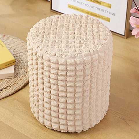 Bubble Lattice Dustproof Solid Color Sofa Stool Cover-HA00547-Veeddydropshipping