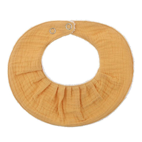 Cotton Gause Baby Bibs Solid Color Absorbent Baby Tassel Bib Newborn-TB00708-Veeddydropshipping