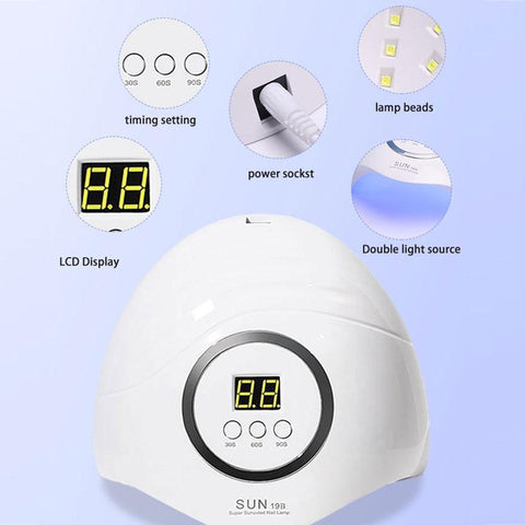 Nail Dryer LED Nail Lamp UV Lamp for Curing All Gel -BH01101-Veeddydropshipping