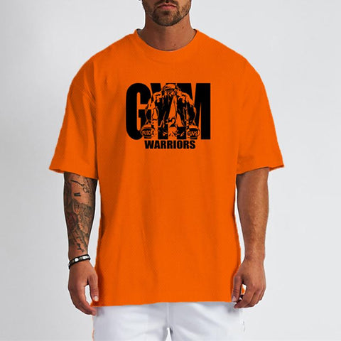 Men's Plus Size Loose Half Sleeve T-shirt Hip Hop Street Fit Fit T-shirt-Veeddydropshipping