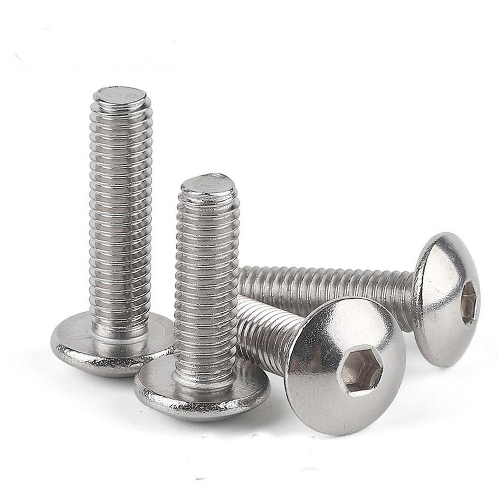 Socket Button Head Screw Bolts Round Flat-TI00600-Veeddydropshipping