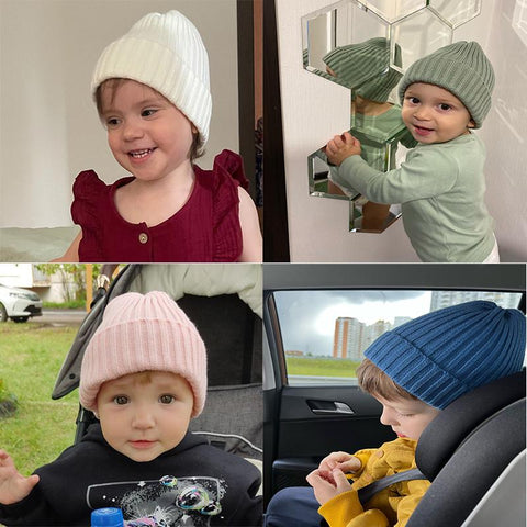 Kids Winter Hats for Newborn Boys Crochet Bonnet Toddler Girl Cap Children Baby-Veeddydropshipping-2